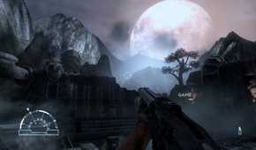 aliens vs predator human campaign looking at planet in sky
