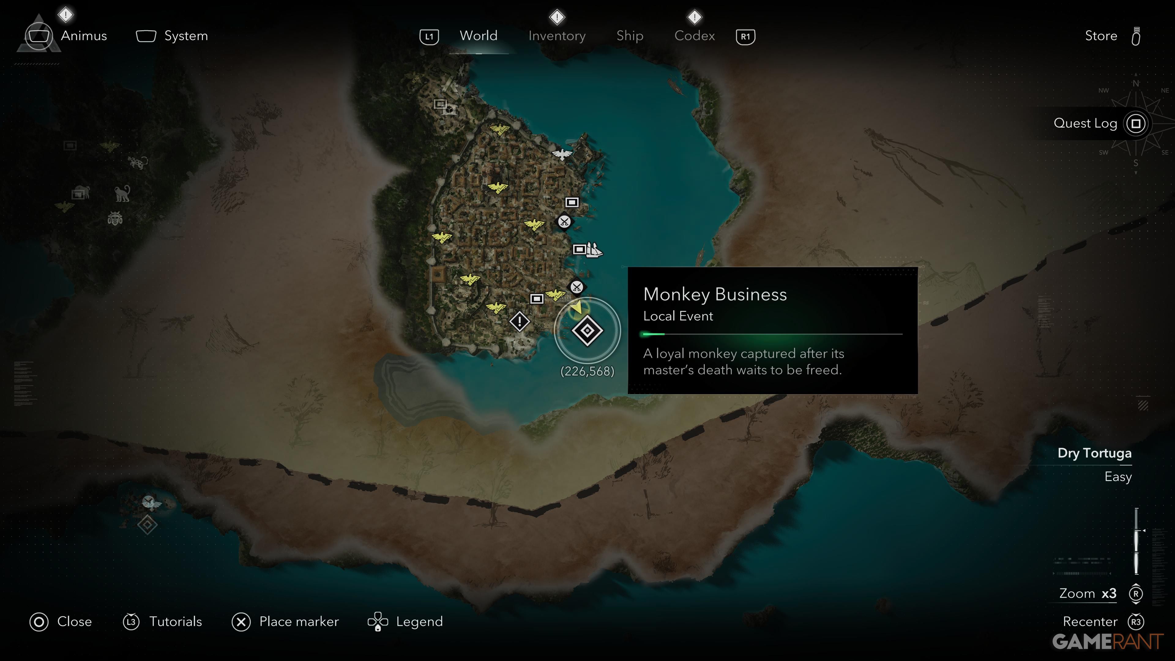 All Friendly Animal Locations in AC Black Flag Resynced 5