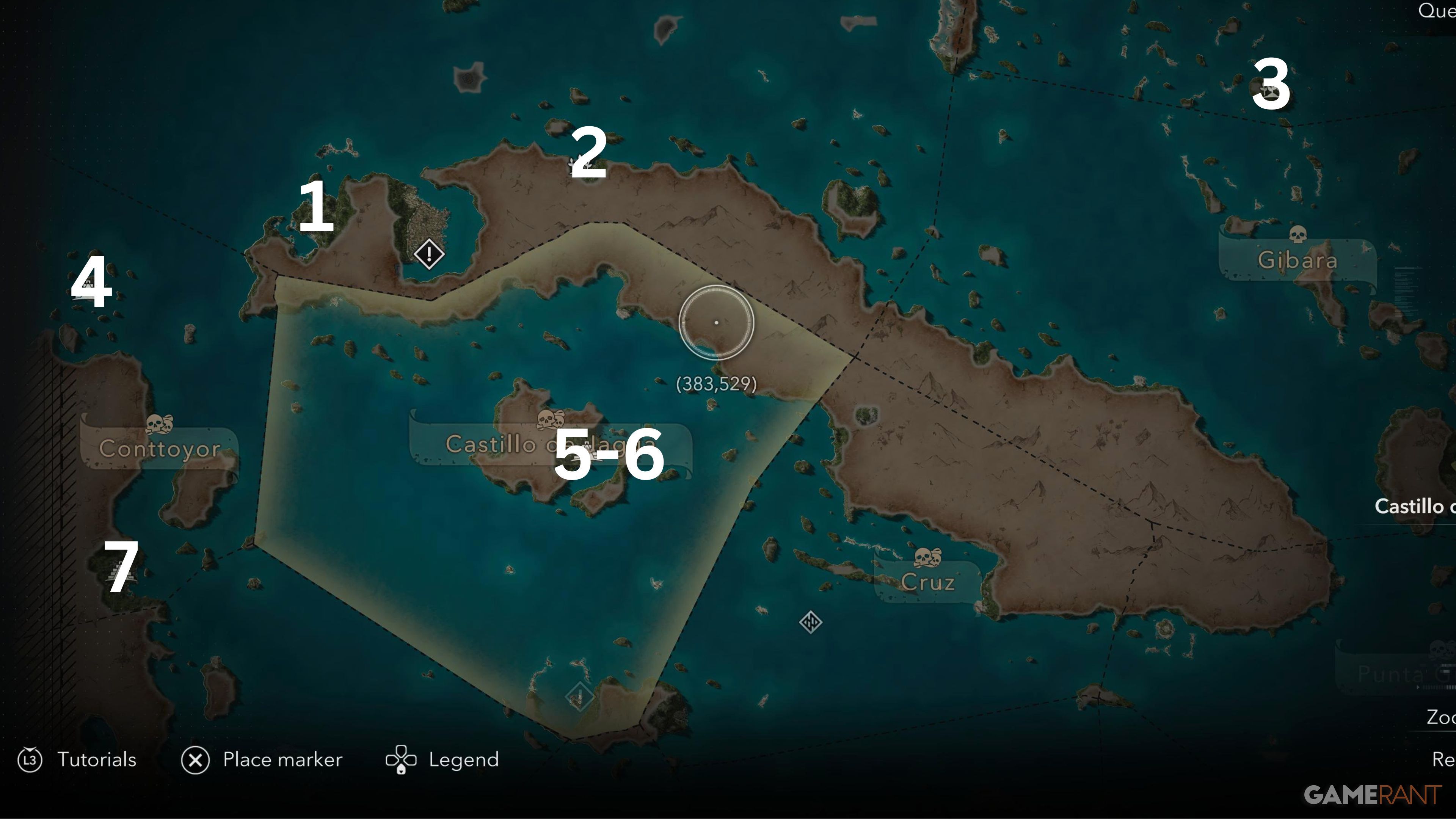 All Mayan Stelae Locations in AC Black Flag Resynced 1