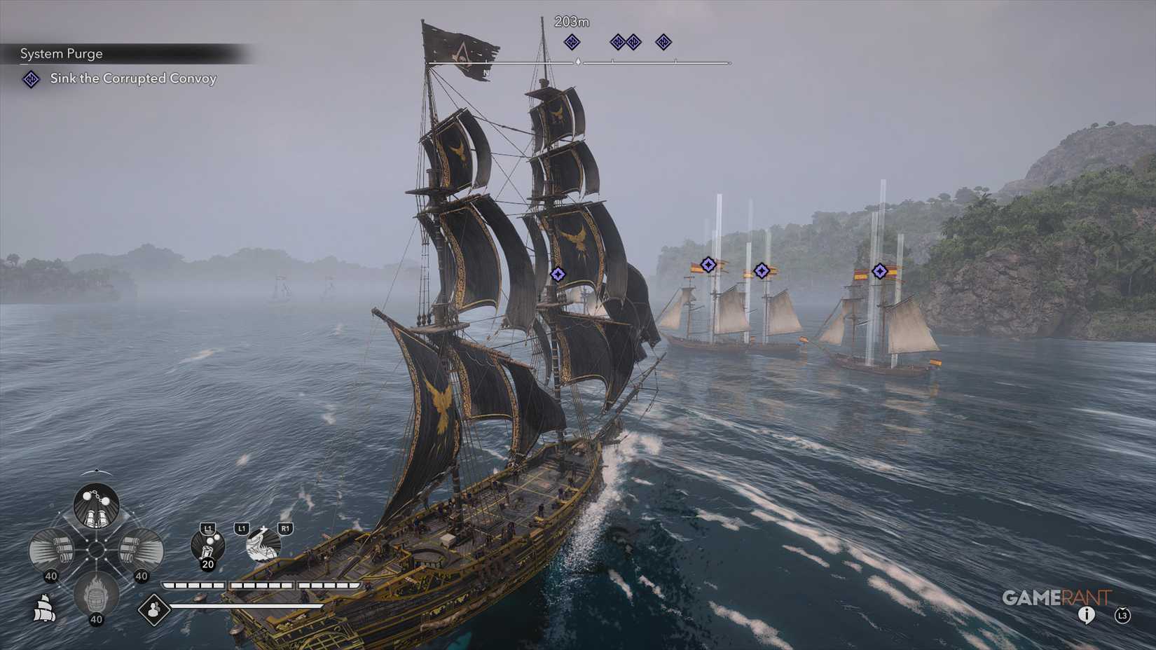Anomalies in AC Black Flag Resynced 2