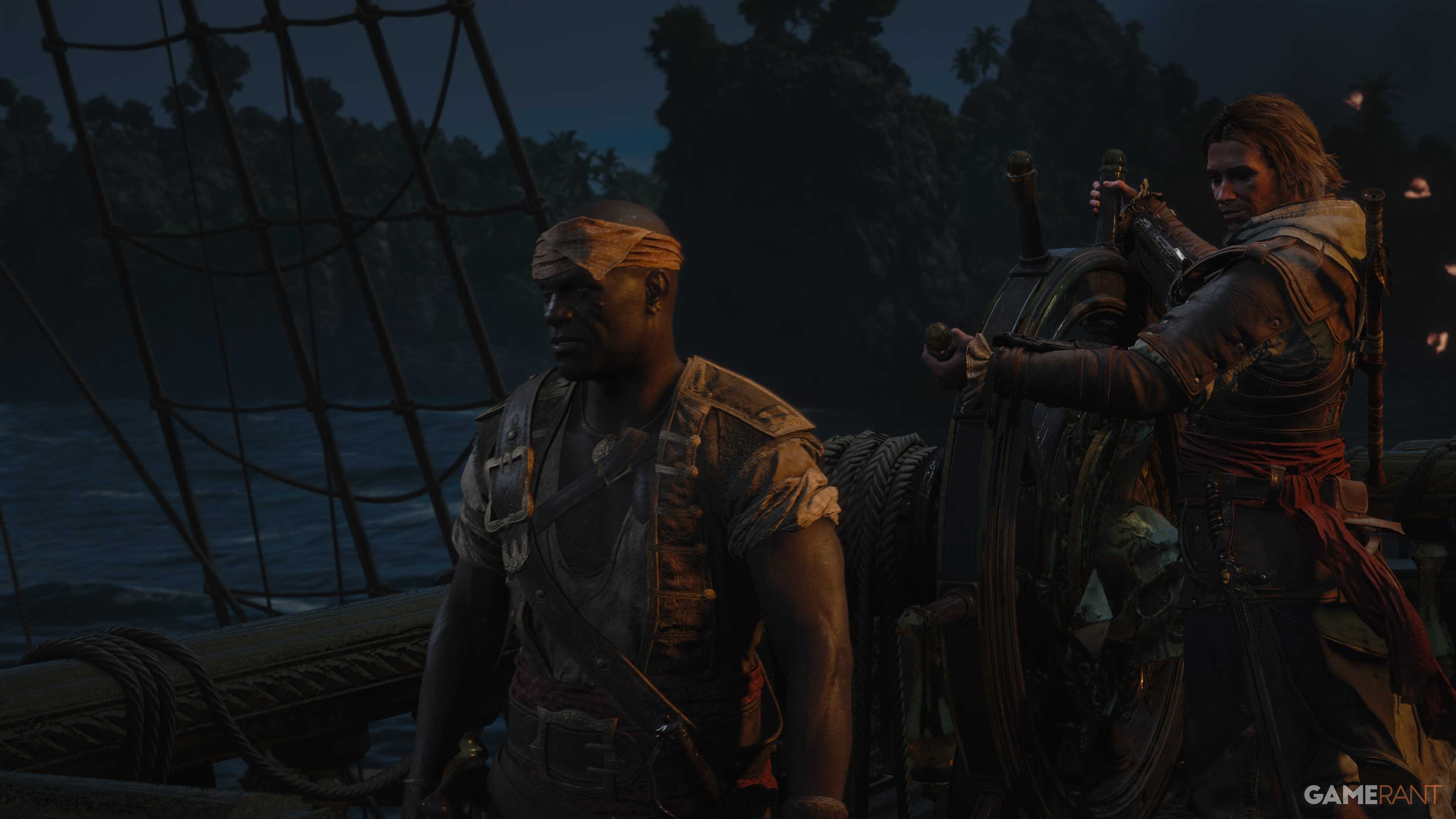 Assassin's Creed Black Flag Resynced Night Time Cutscene
