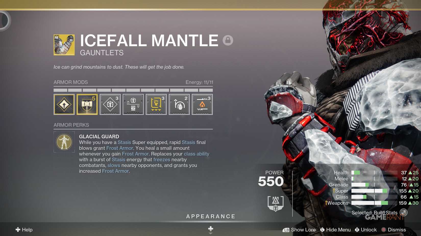 Best Armor Set (& Exotic) for Stasis Titan