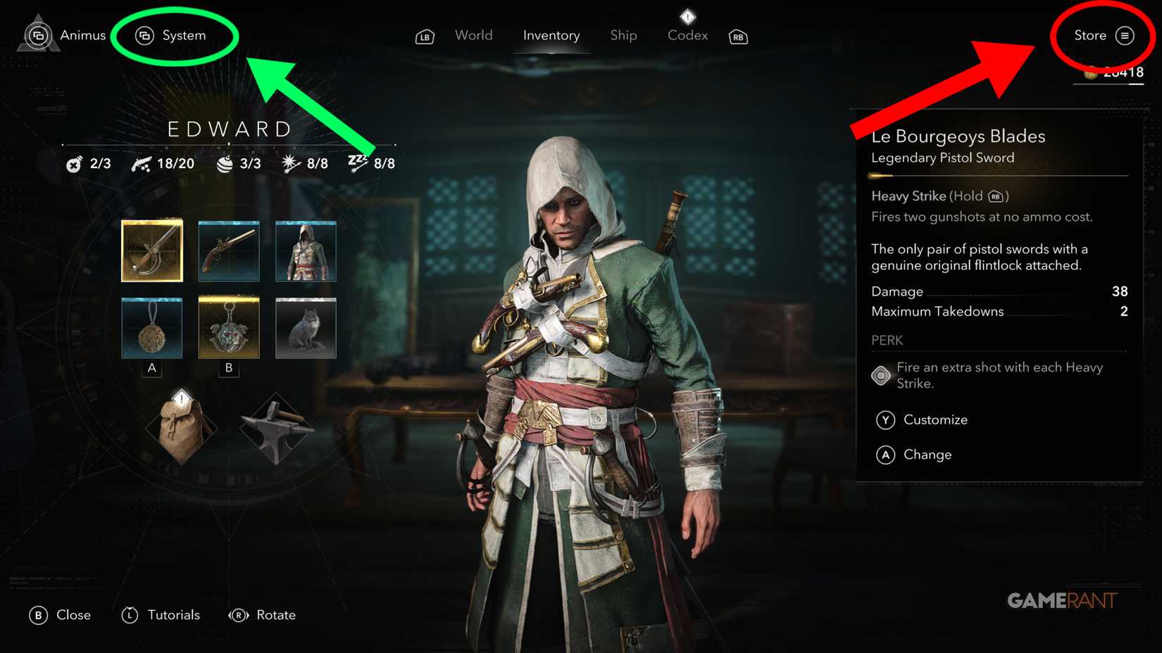 The buttons for pause and the in game store have swapped.