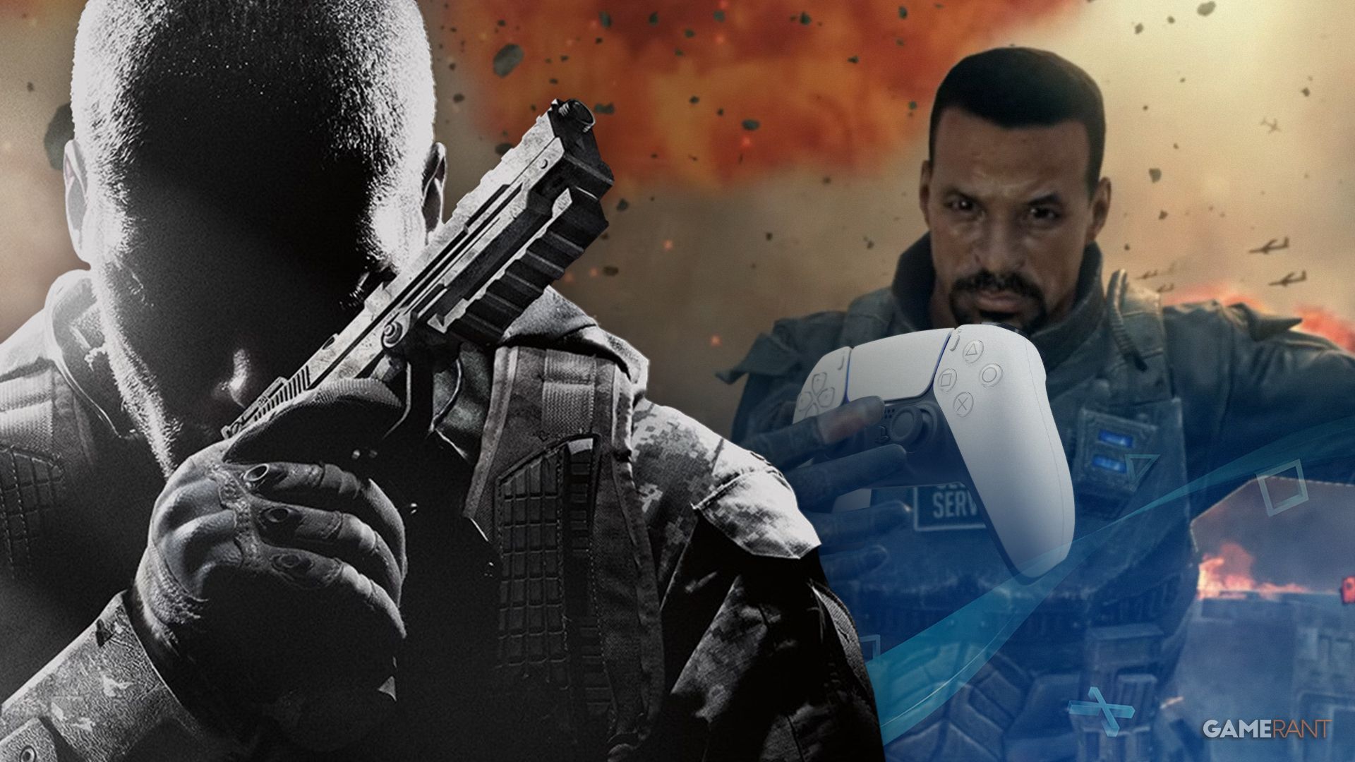 bo2 key art soldier and character holding dualsense edge controller