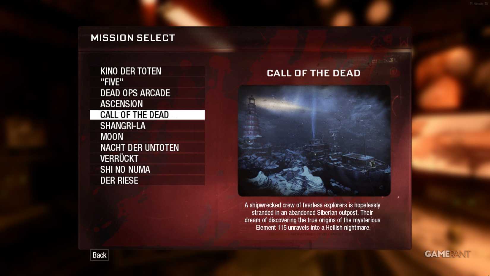 The call of the dead