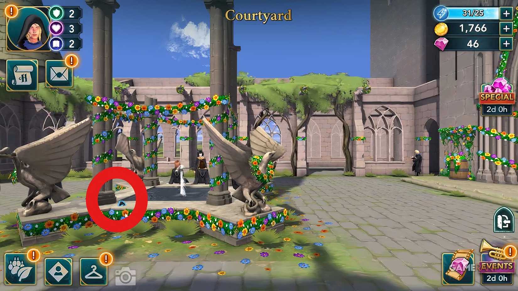 Hogwarts Mysterious Day Courtyard 5 Challenge (1)