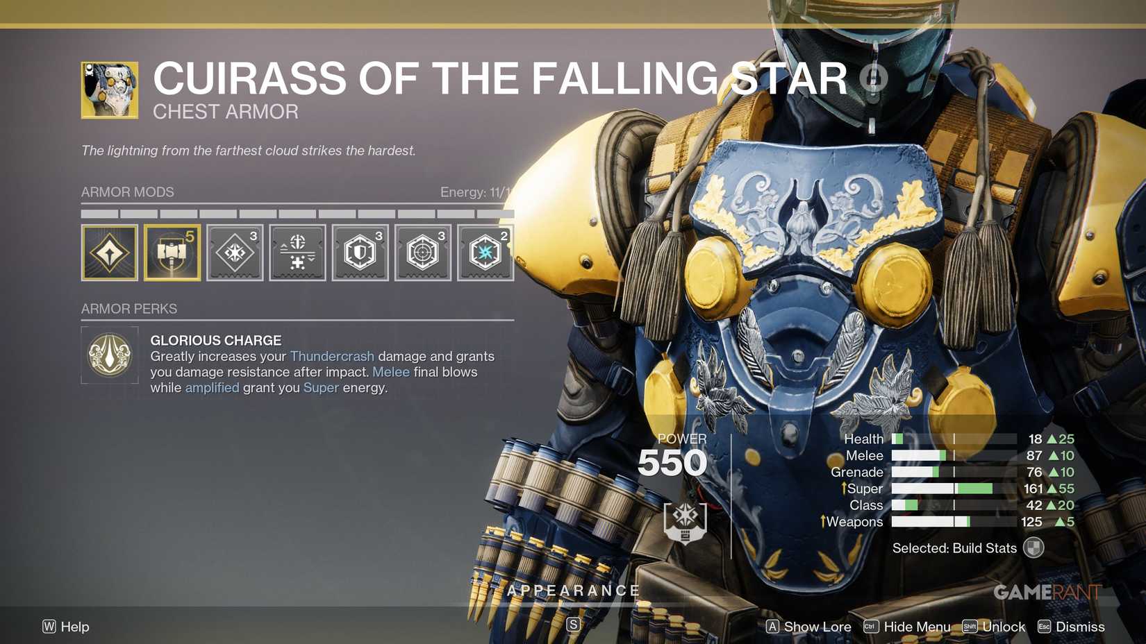 Cuirass of the Falling Star