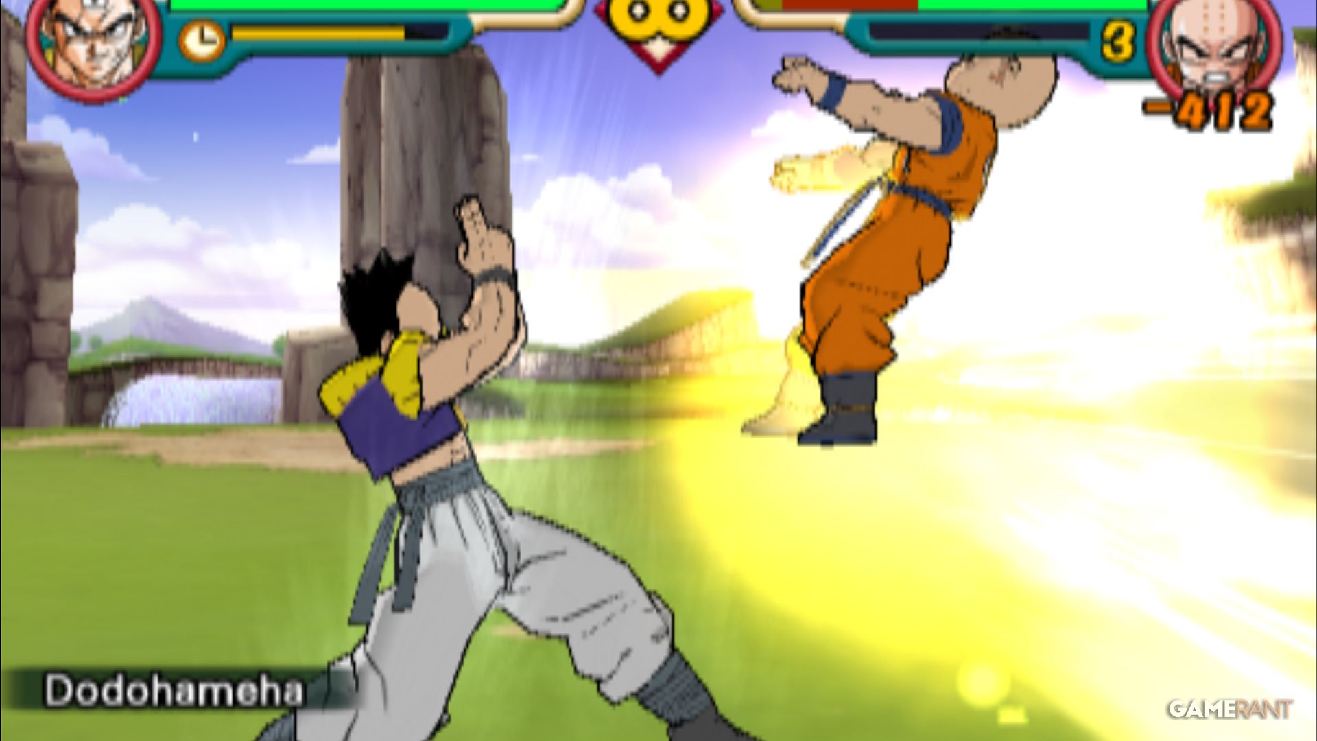 dbz Budokai 2 yamcha tien tiencha firing dodohameha vs krillin-1