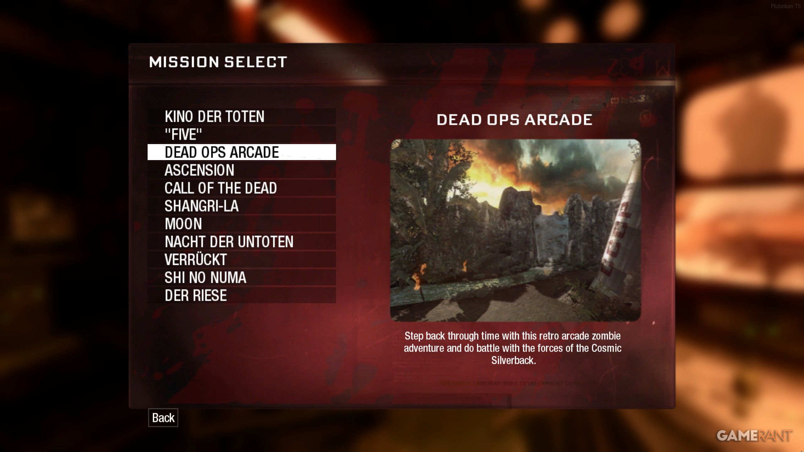 Black Ops 1 Zombies Maps List Dead Ops Arcade 