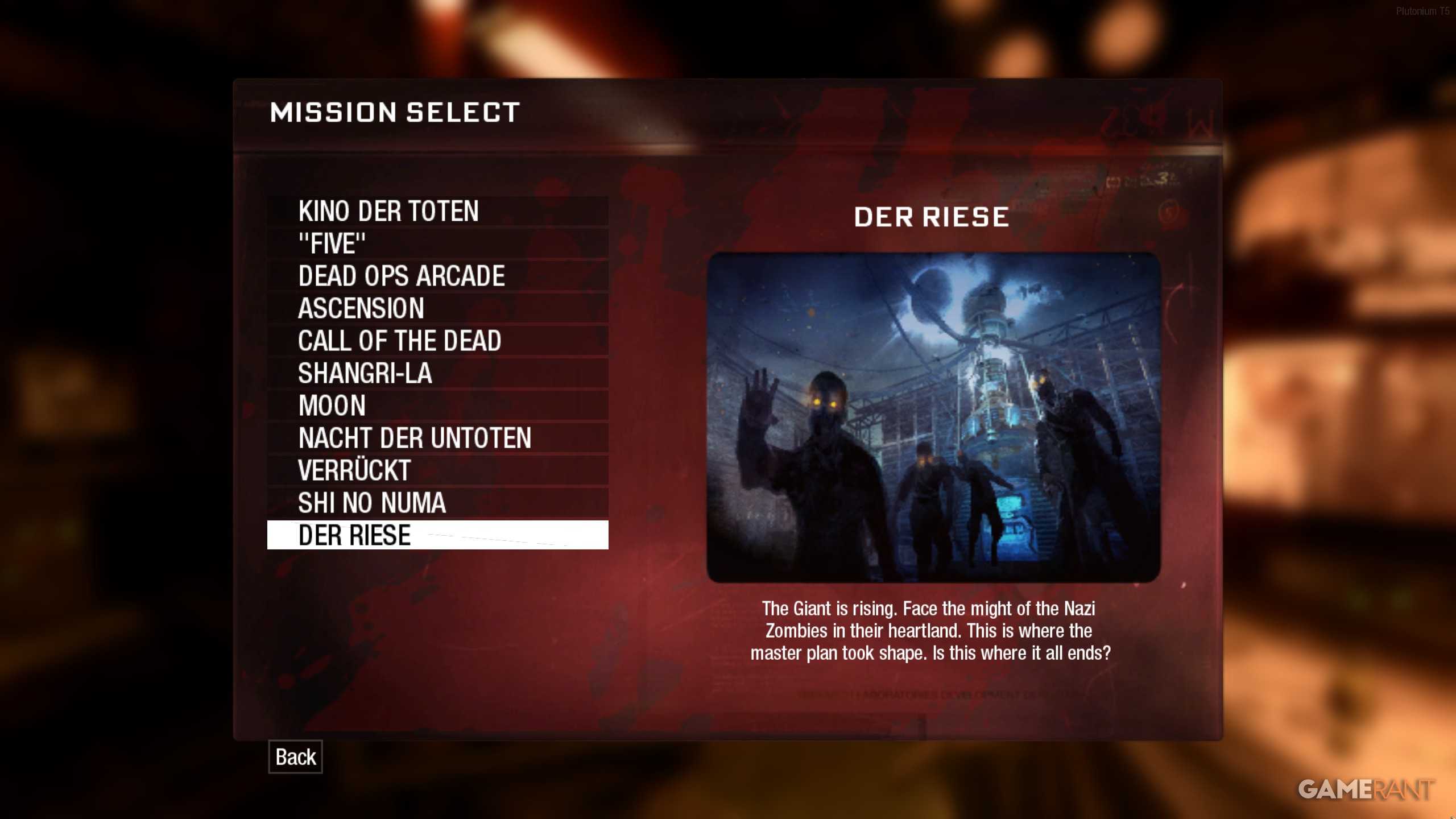 Der Ries Map Black Ops 1 Zombies Maps List