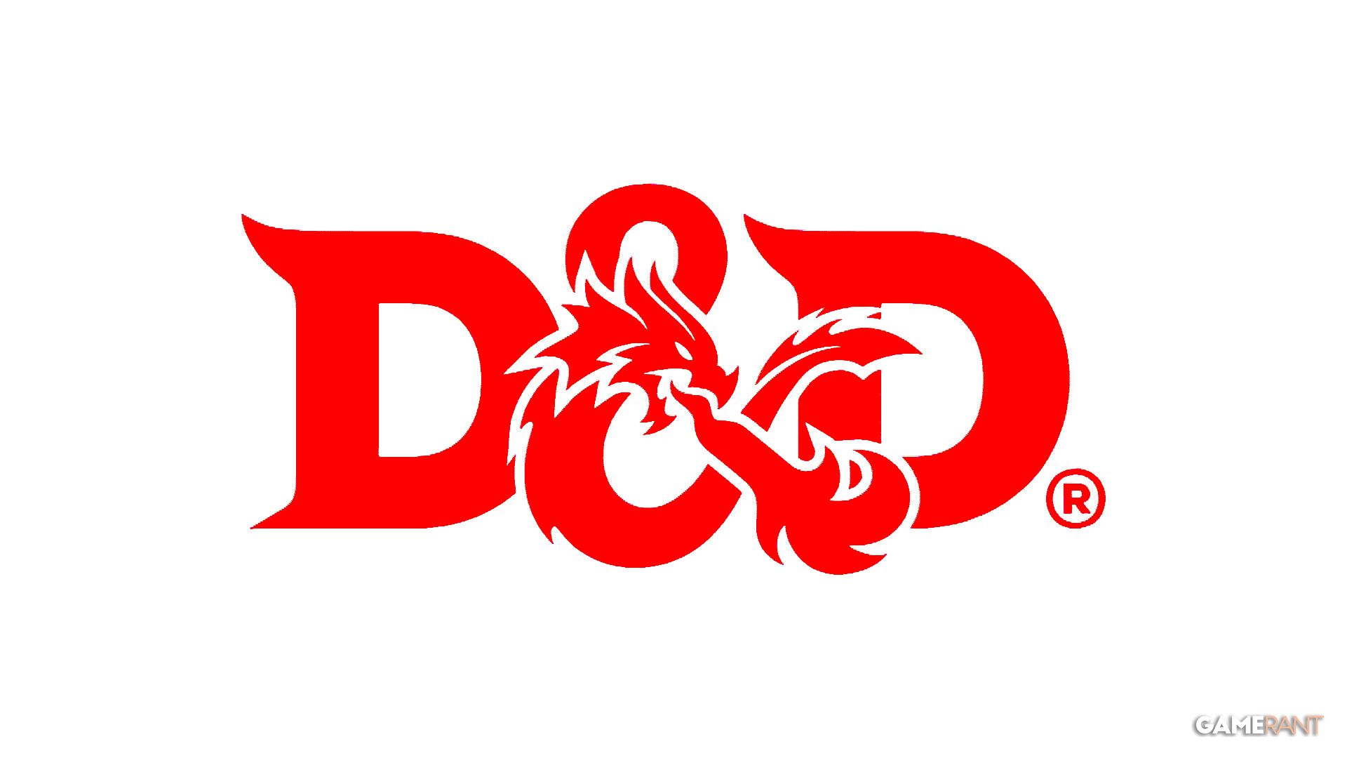 Dungeons and Dragons DnD red logo on white