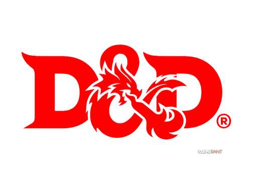 Dungeons and Dragons DnD red logo on white