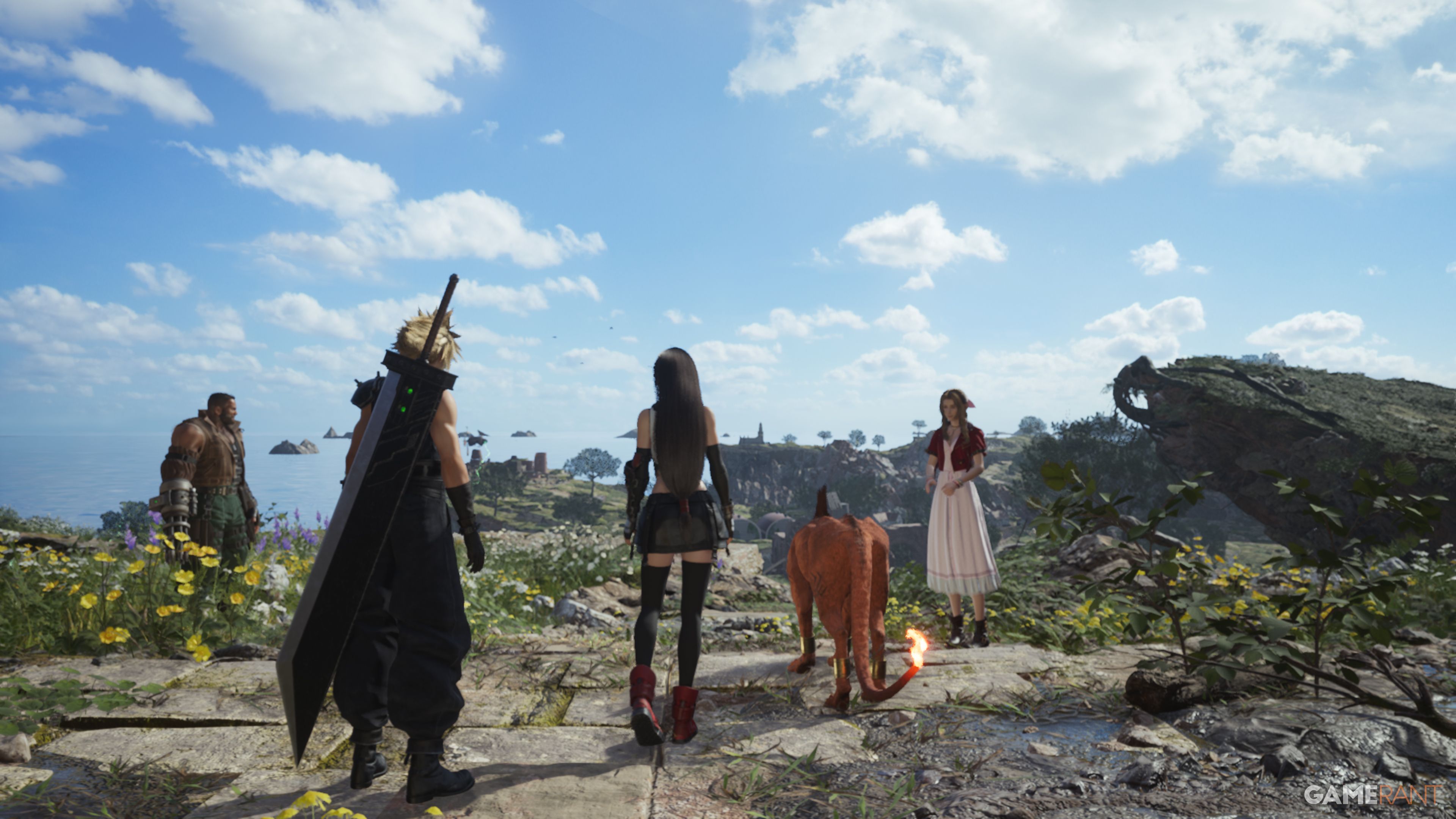 final fantasy 7 rebirth party leaving midgar