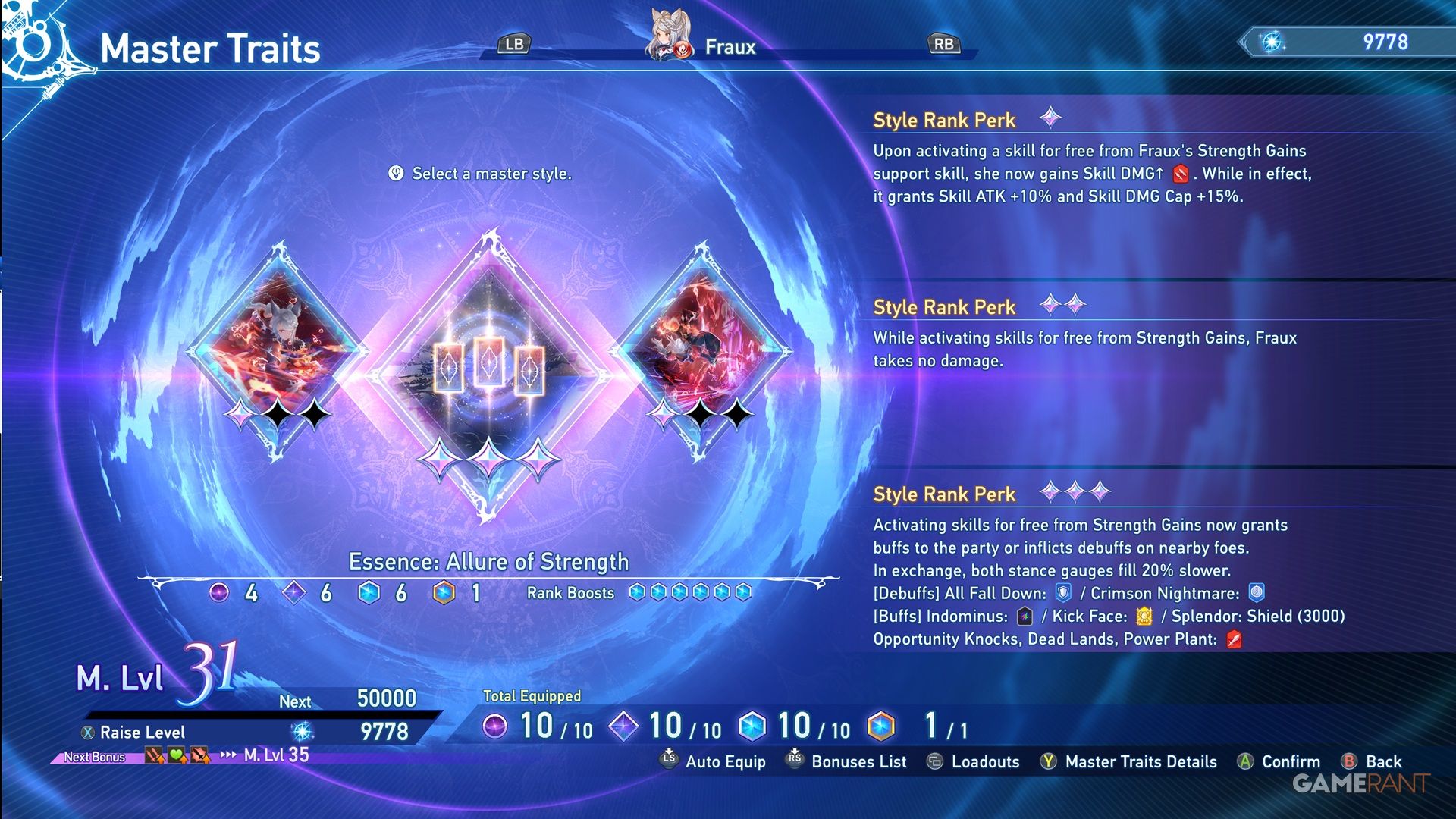 Style Rank Perks in GBF: Relink