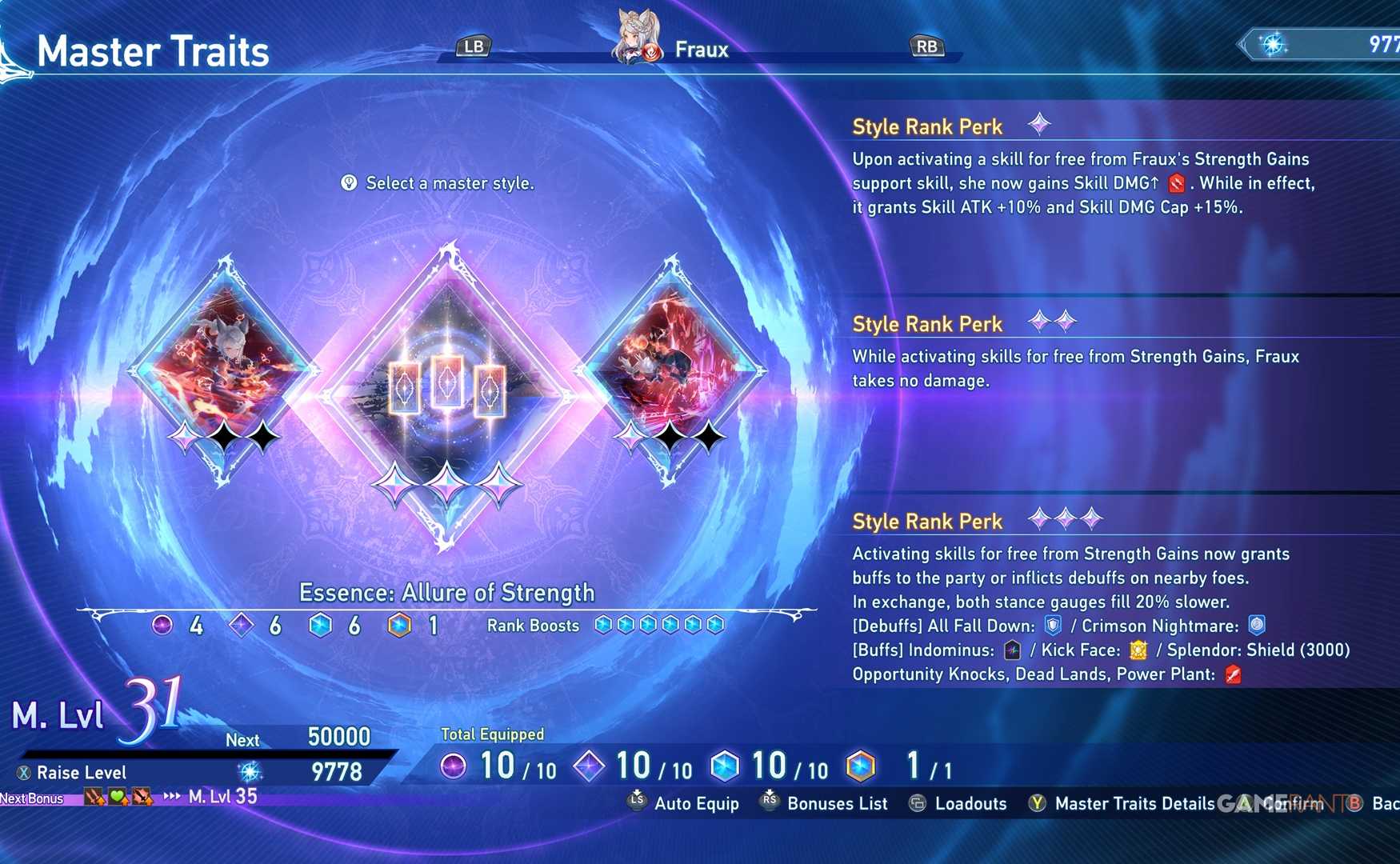 Style Rank Perks in GBF: Relink