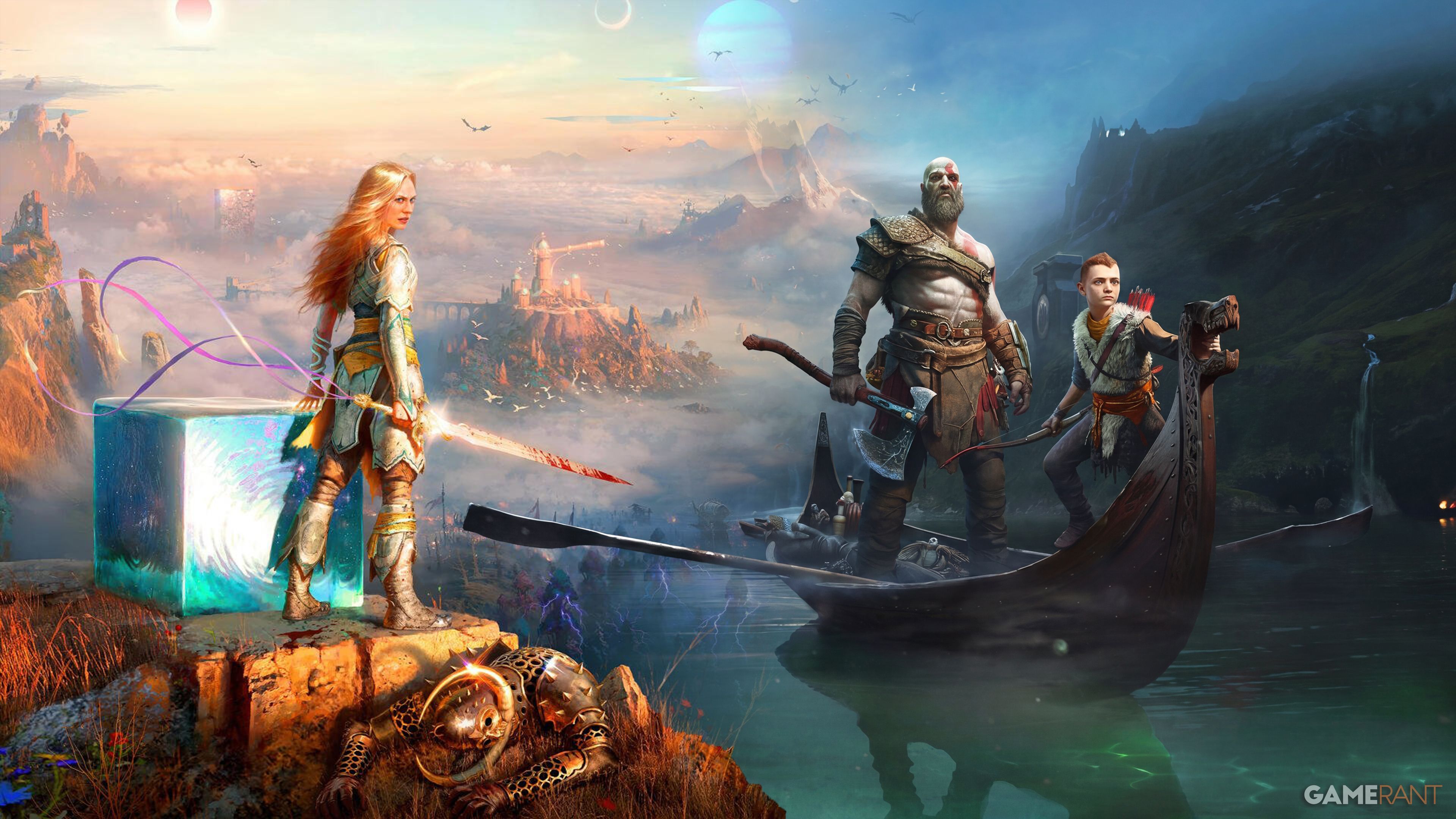 God of War Laufey 2018 who blew the horn mystery