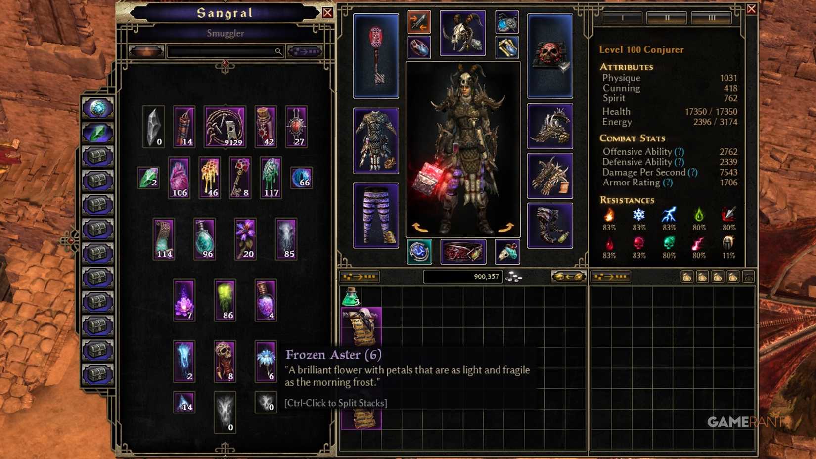 Grim Dawn Fangs of Asterkarn Frozen Aster Stash