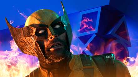 wolverine with burning playstation logo