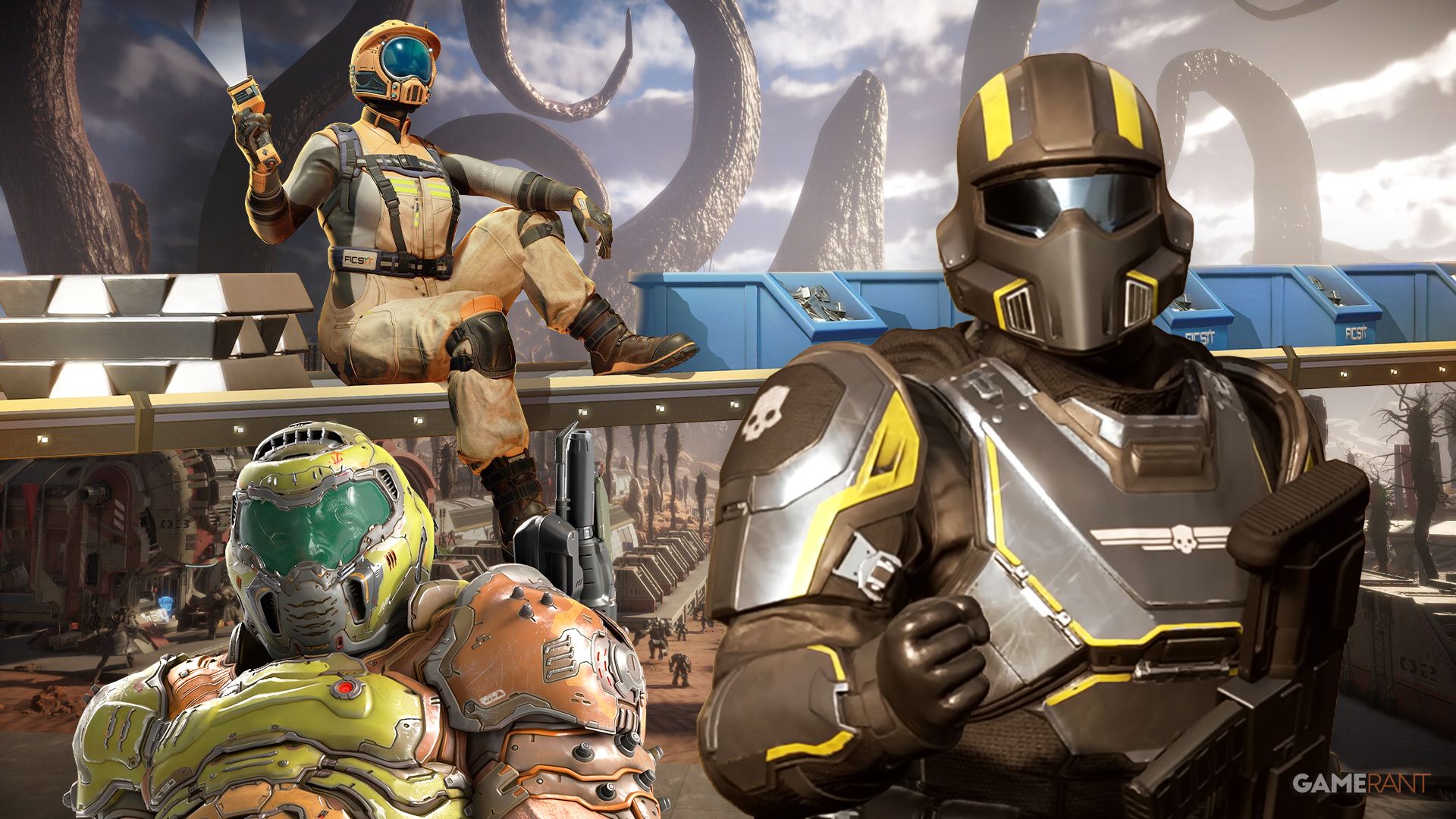 Brand-New Steam Release Throws Helldivers 2, Satisfactory, and Doom in a Blender