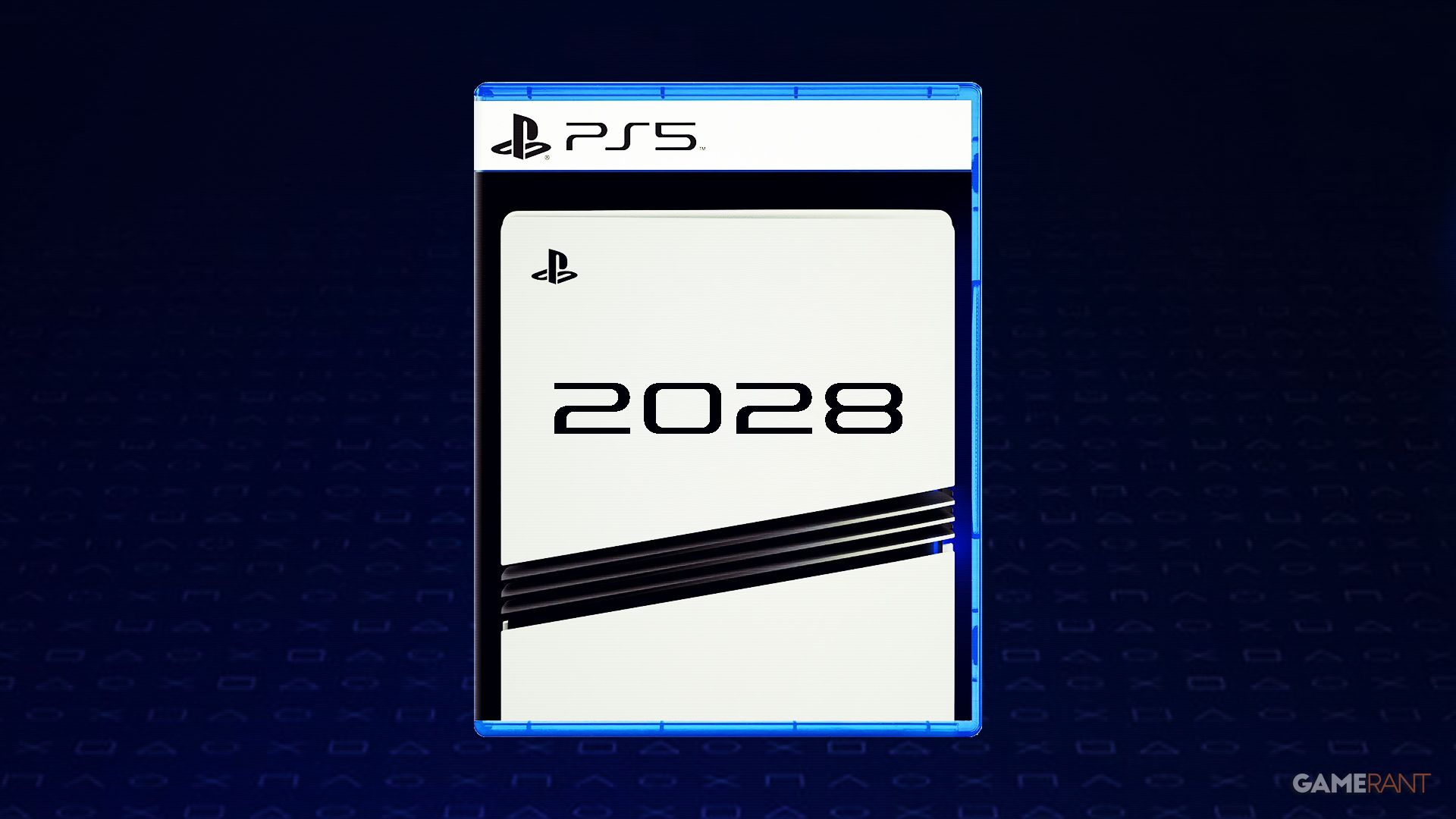 A PlayStation 5 game box with vertical PS5 Pro 