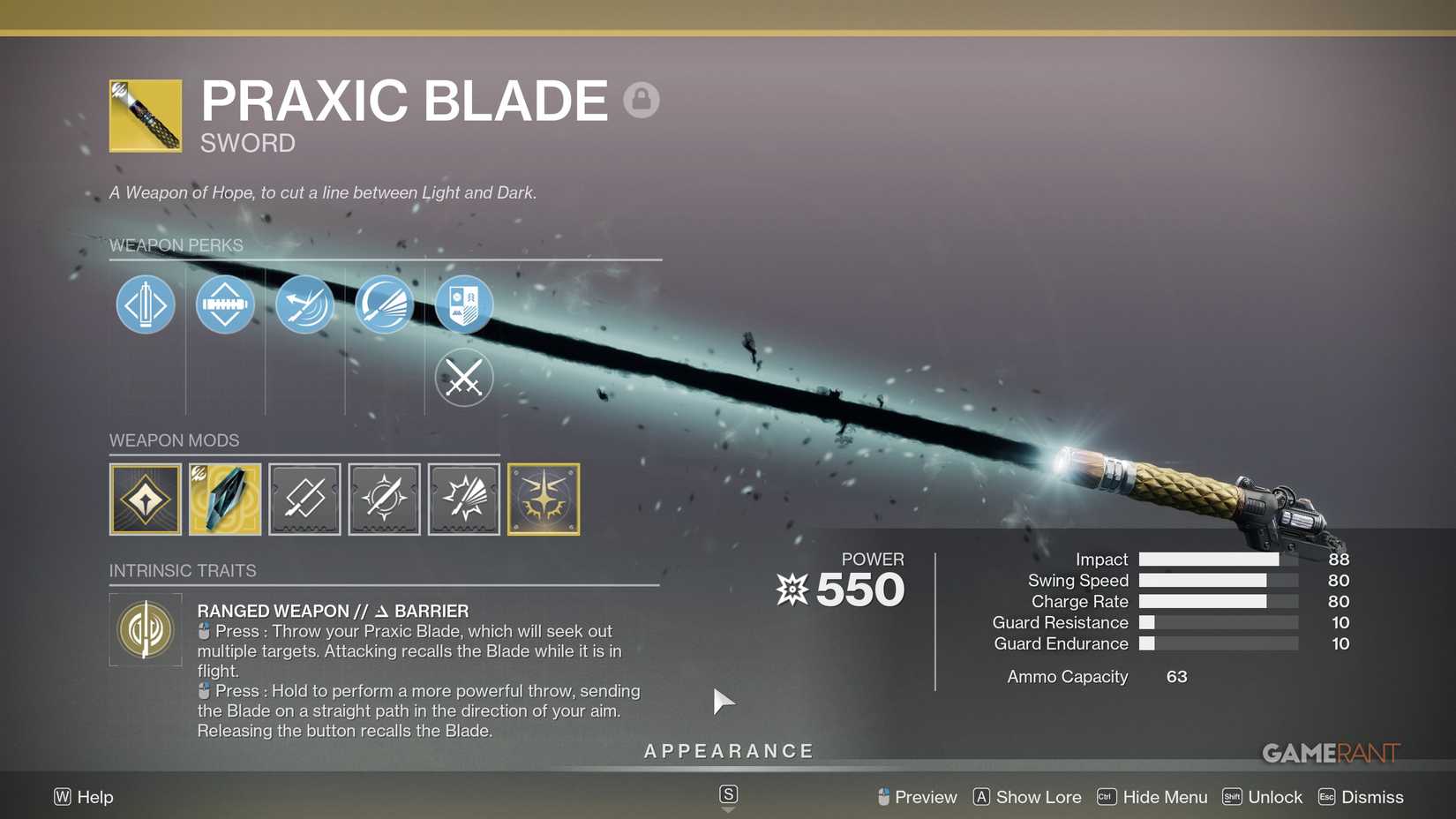 Praxic Blade & Weapon Synergies
