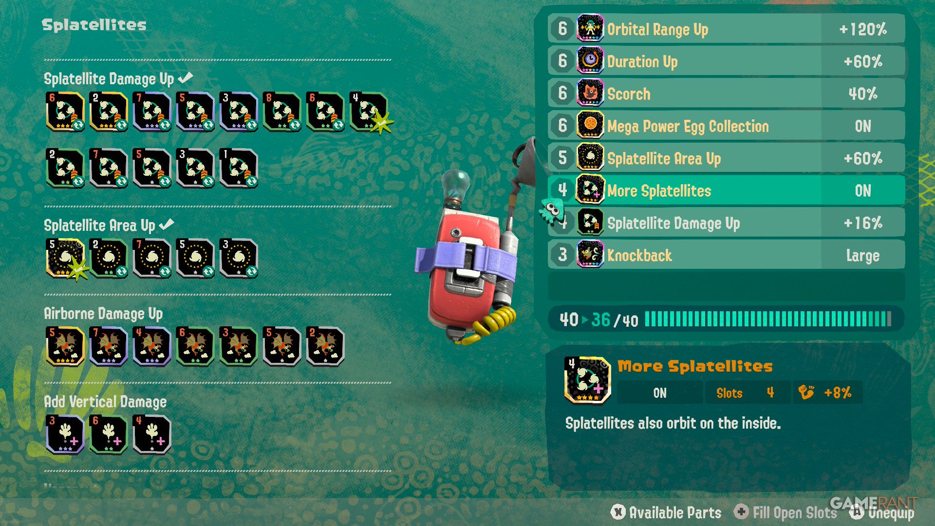 Splatellites Gadget Build