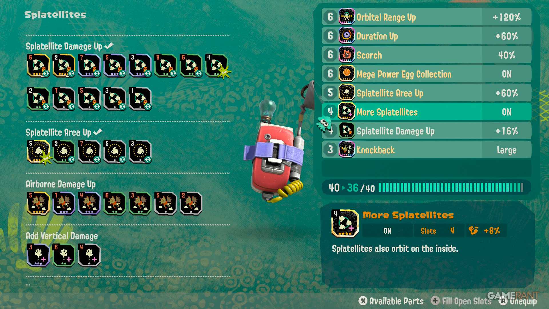 Splatellites Gadget Build