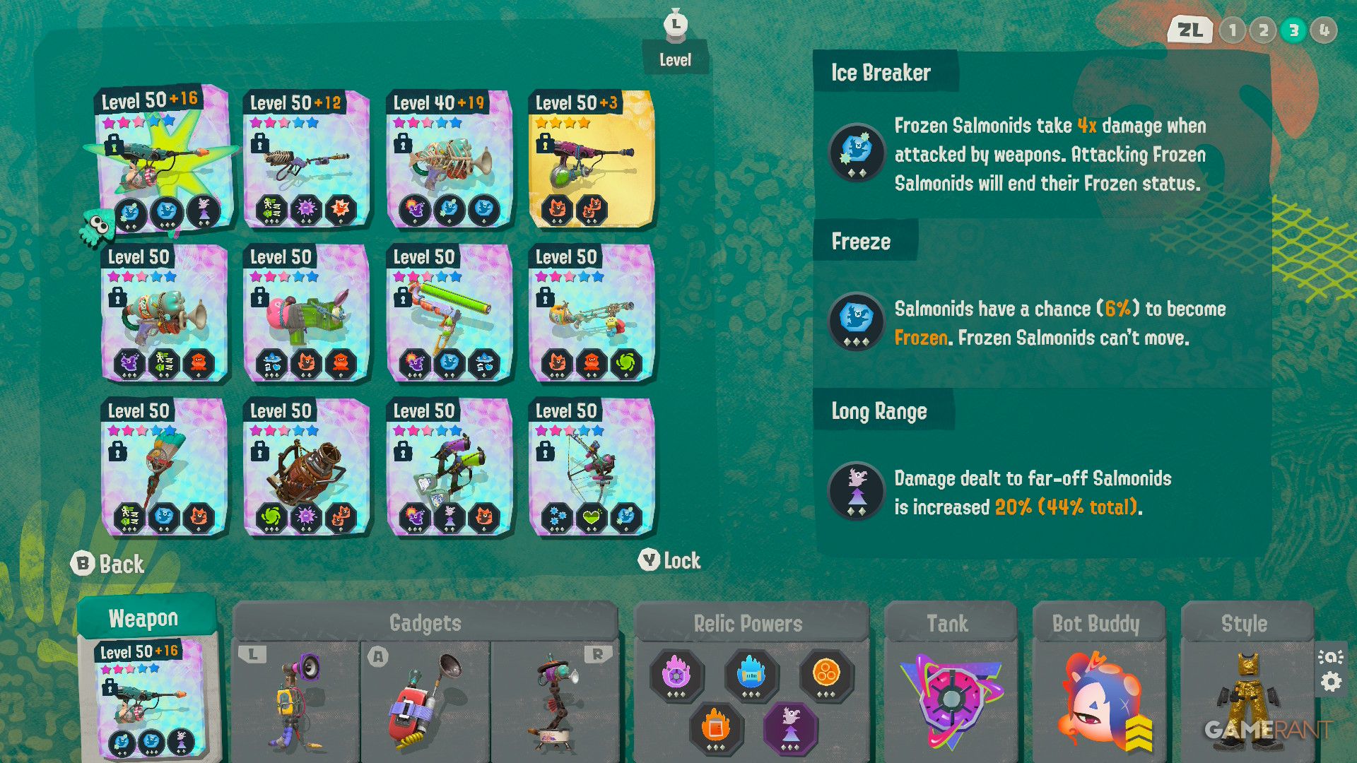Squelcher Weapon Benefits