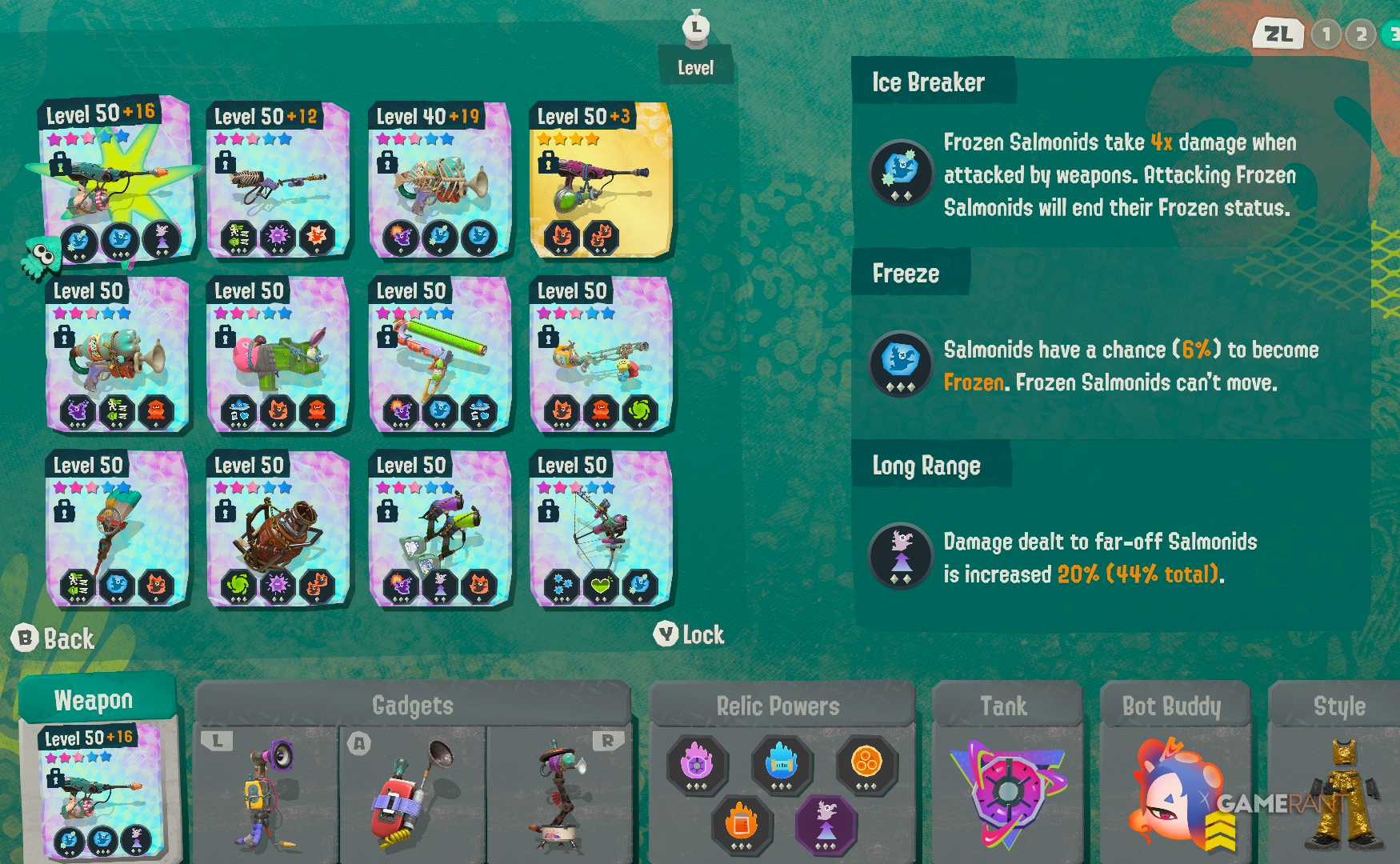 Squelcher Weapon Benefits