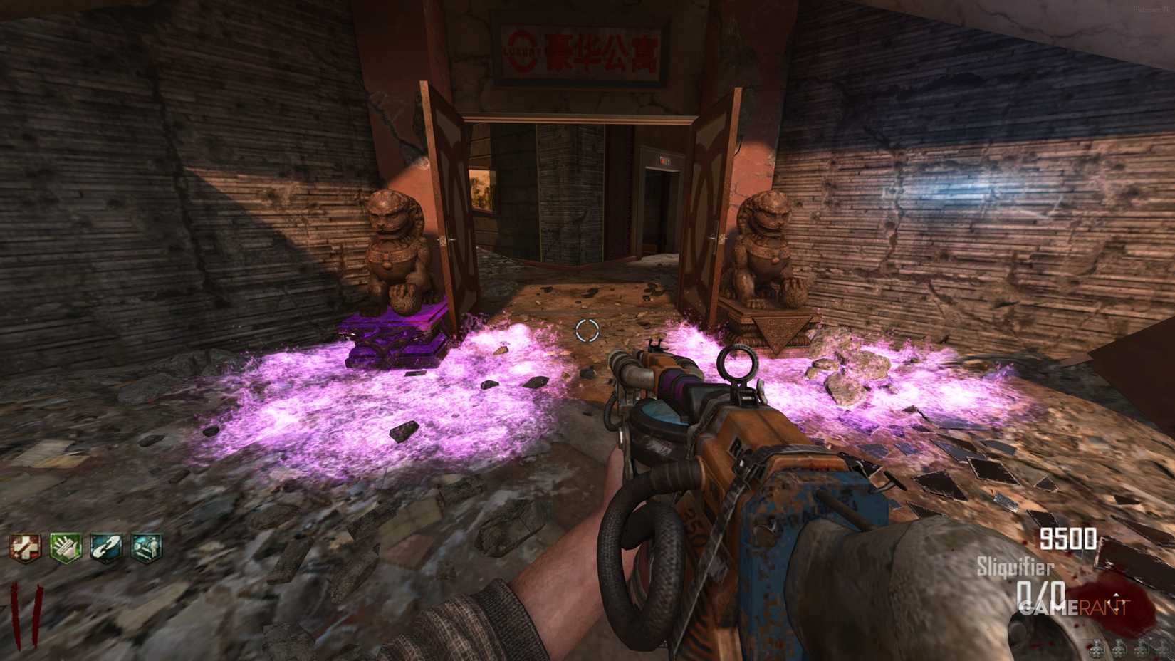Step #8 Use the Sliquifier on the Lobby Statues