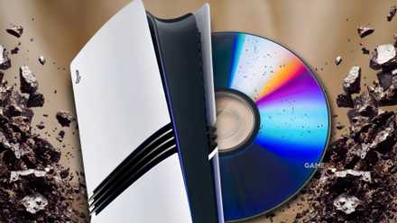 a ps5 pro console next to a blu-ray disc.