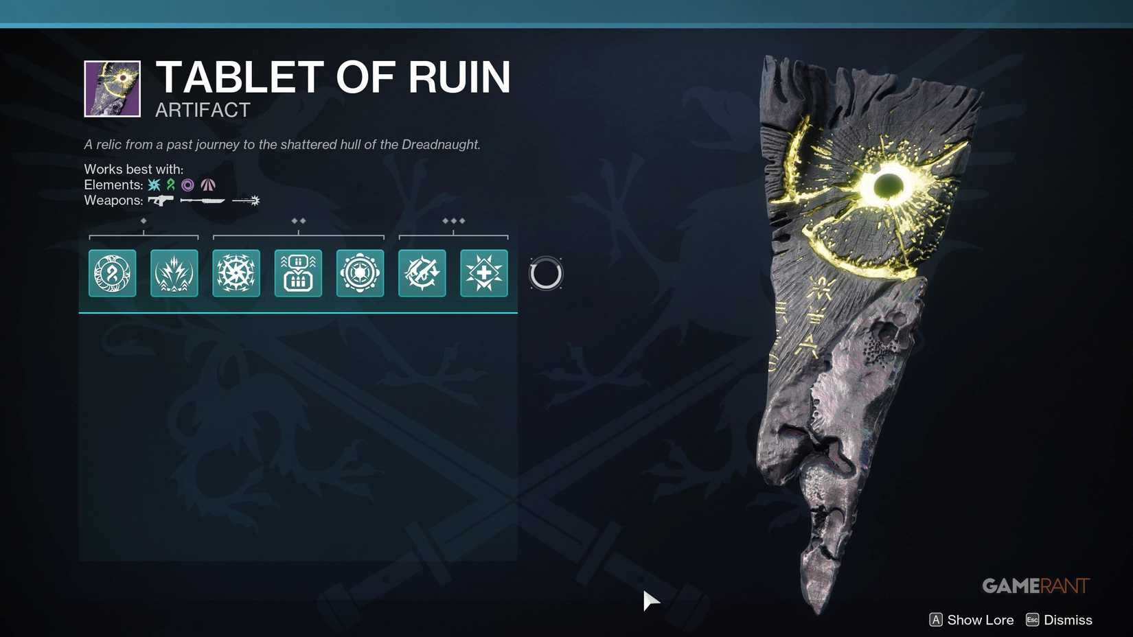 Tablet of Ruin (Artifact Perks Breakdown)
