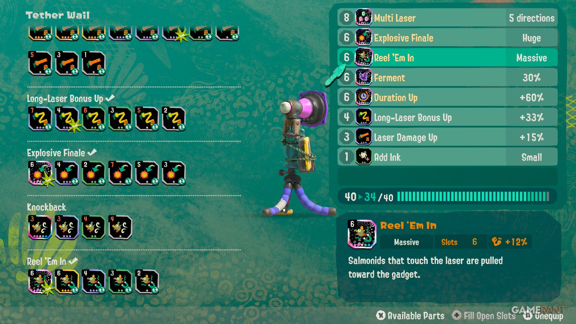 Tether Whale Gadget Parts