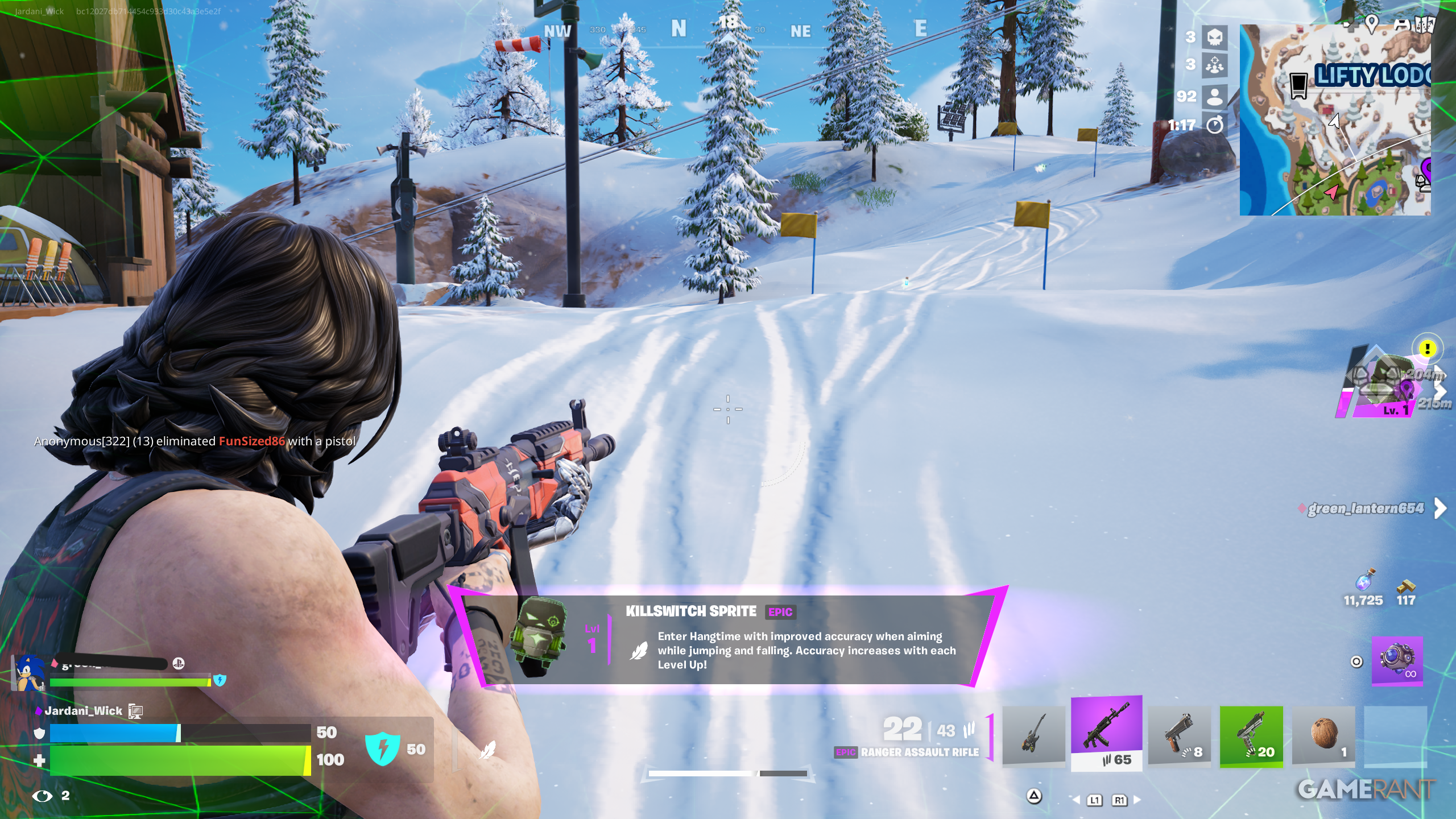 Fortnite چۆنێتی بەدەستهێنانی Killswitch Sprite (& چی دەکات) (4)-1