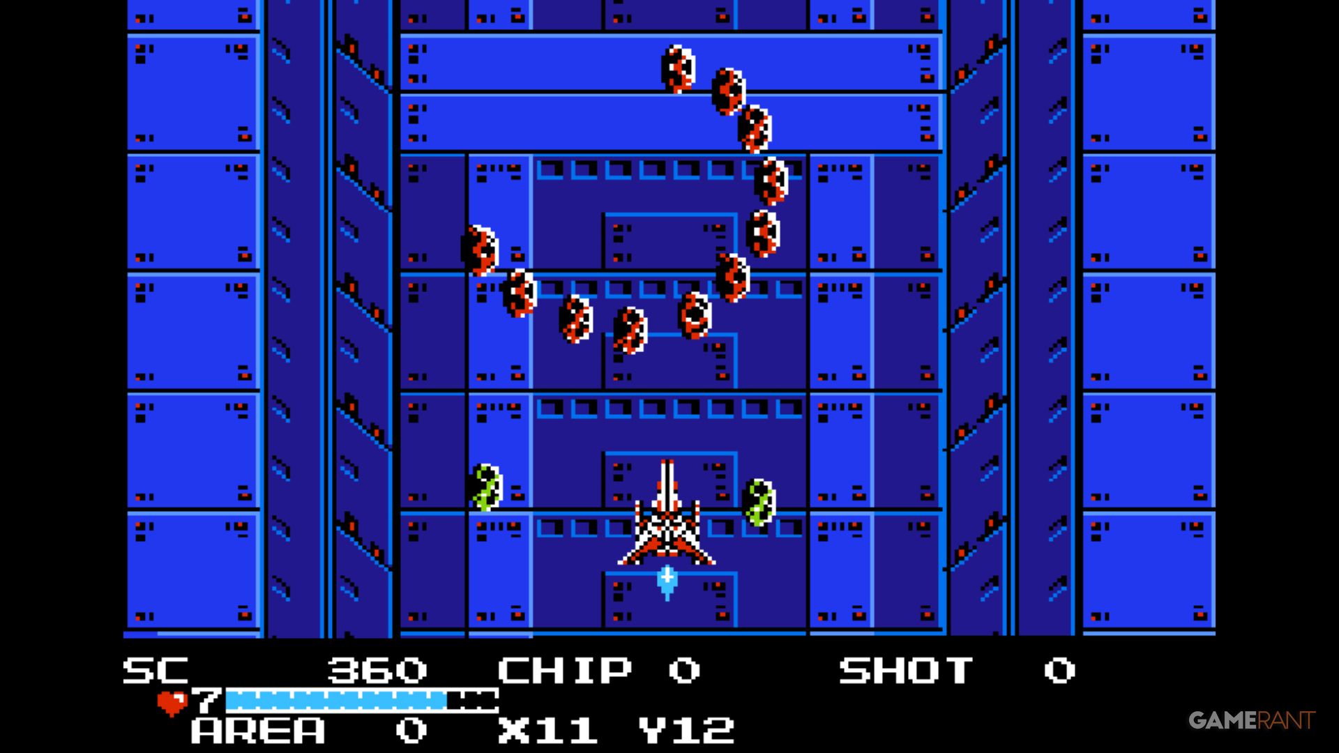 GUARDIAN LEGEND opening shoot em up section