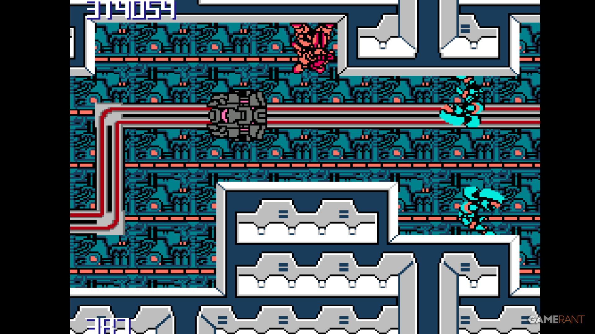 metal storm nes game stage 3 -1 upside down