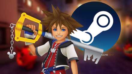 sora and steam logo in front of Luminous Nights gameplay