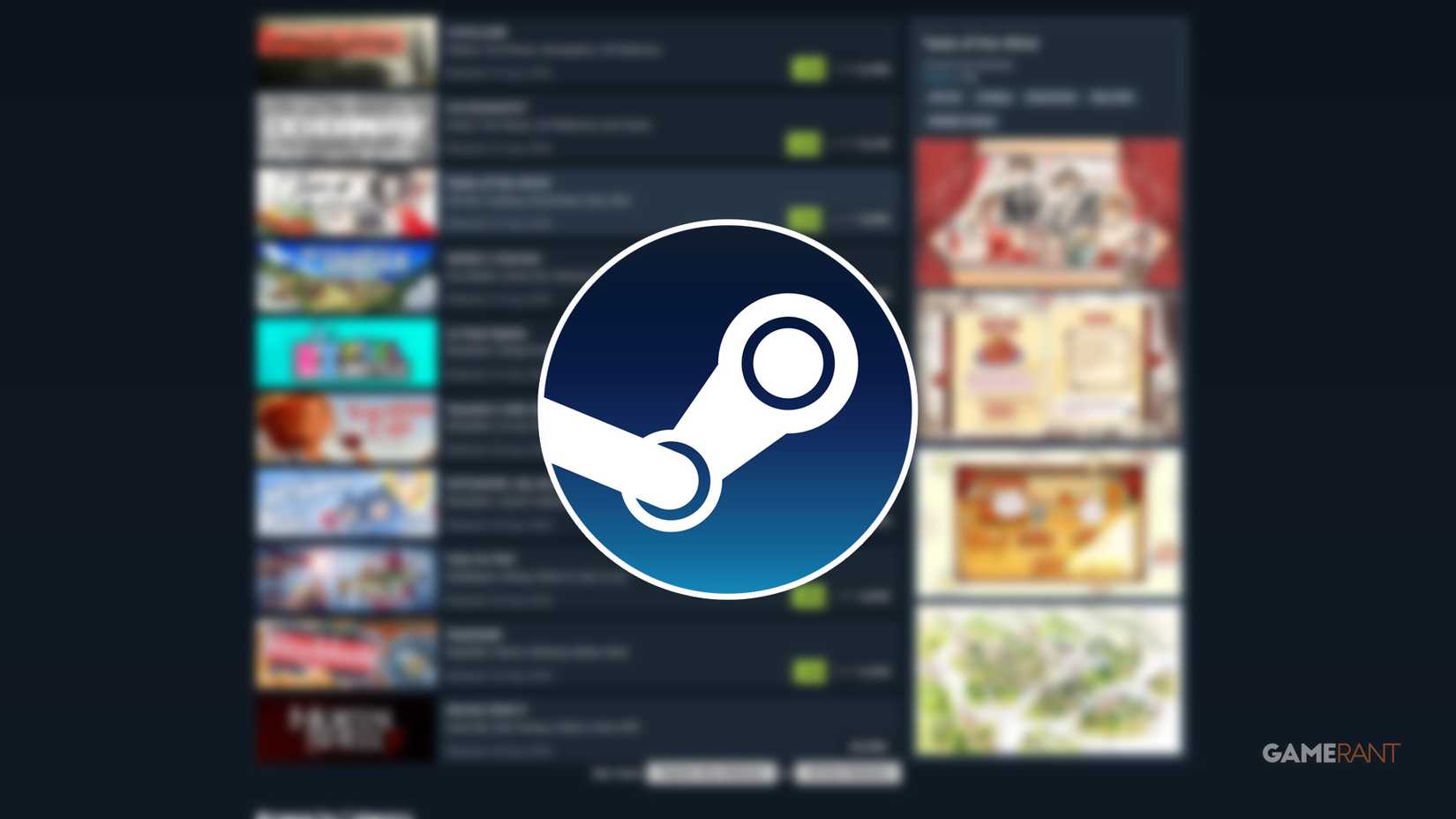 steam logo over steam store sales page