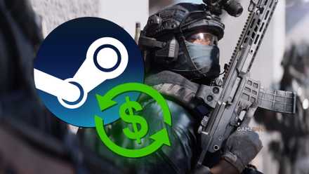Steam logo on Battlefield 6 promo image