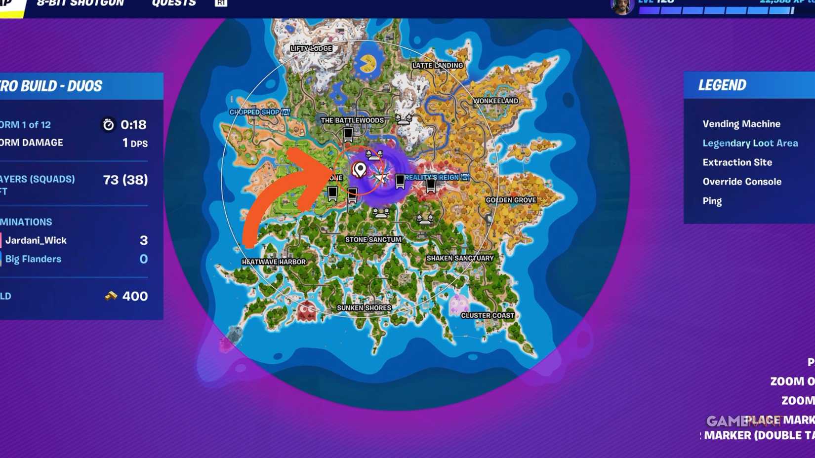 Adam Smasher Location in Fortnite