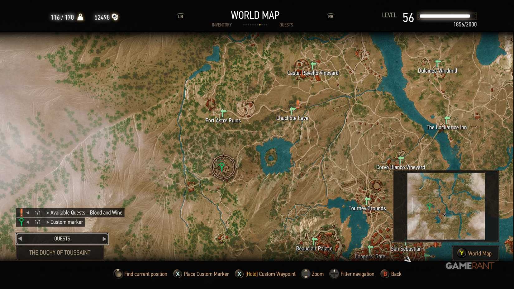black dye location