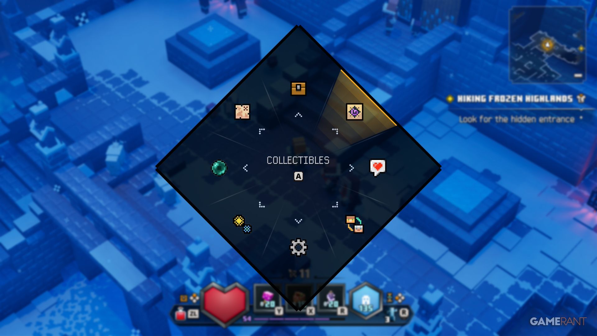 Collectibles Menu in Minecraft Dungeons 2