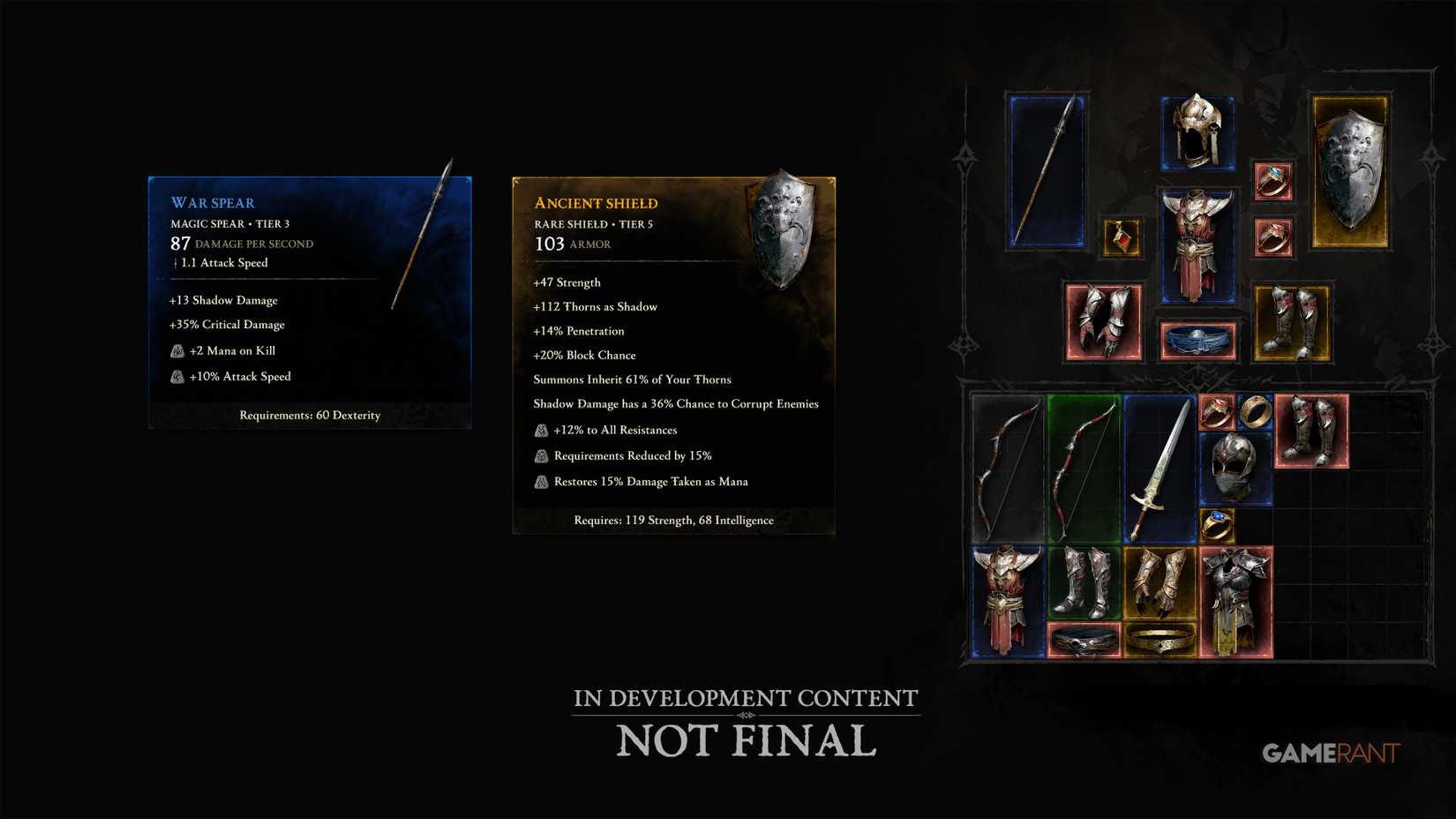 Diablo 5 Akan Mengambil Inspirasi dari Diablo 2 3 Diablo 5 pre-alpha inventory BlizzCon 2026 in-development content screenshot