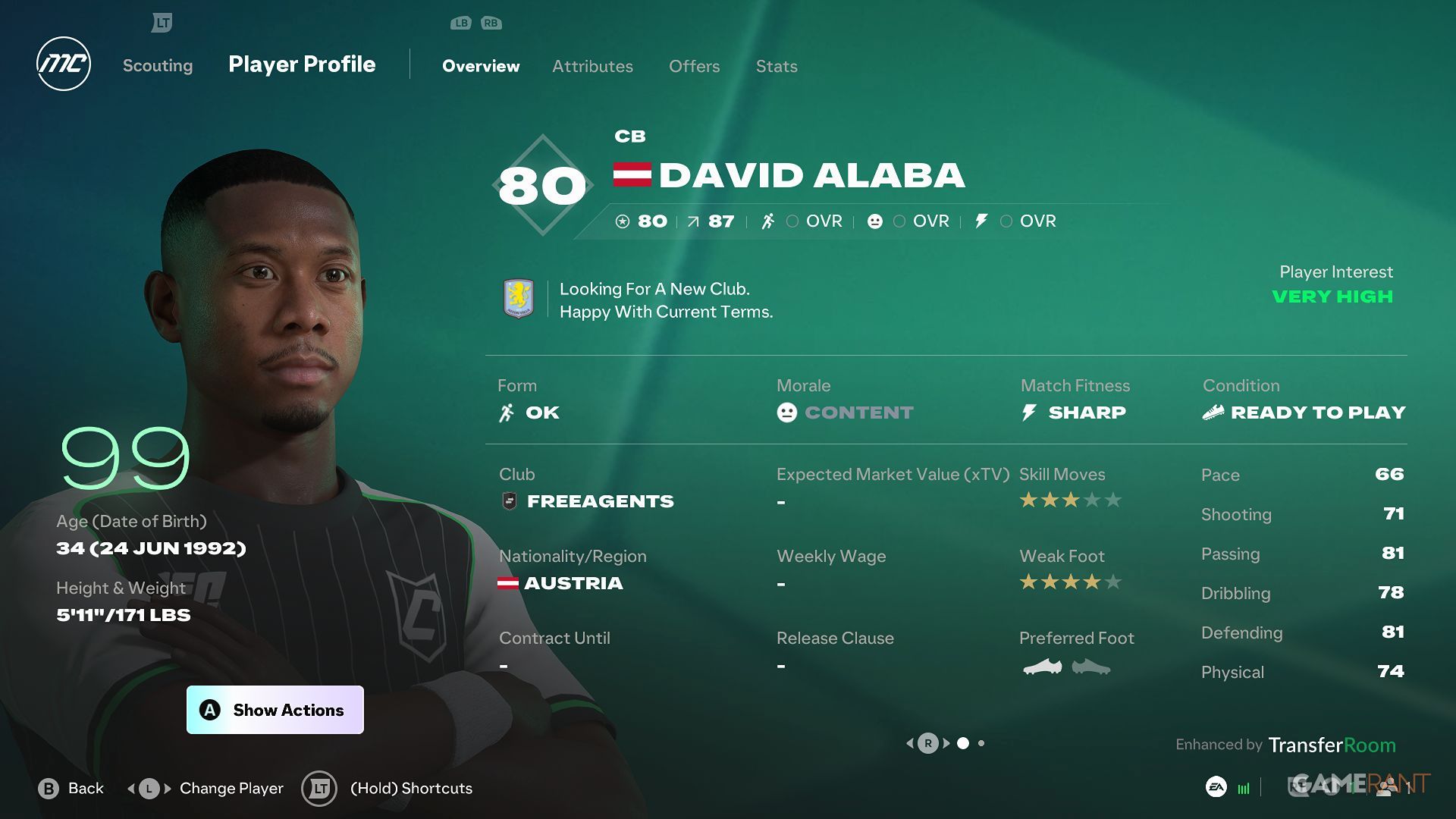 EA Sports FC 27 - Career Mode - Free Agents - David Alaba-1