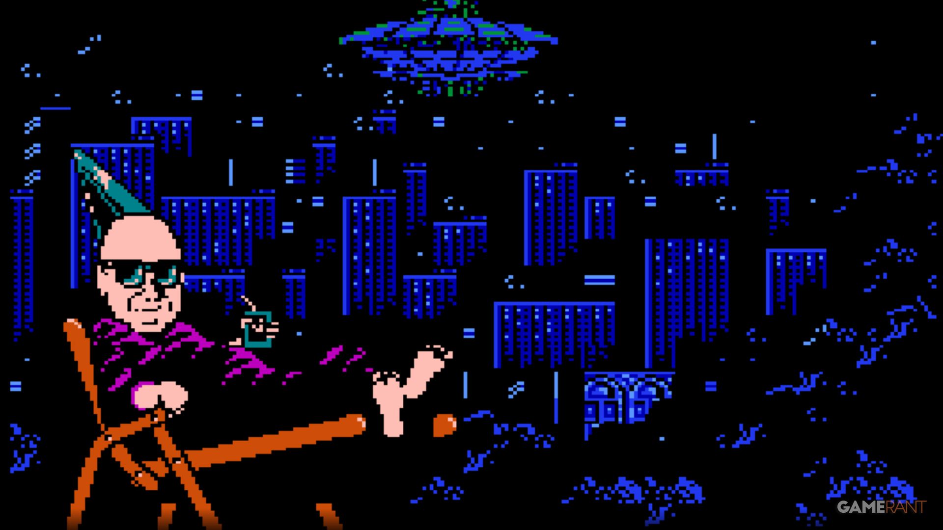 festers quest nes game title screen