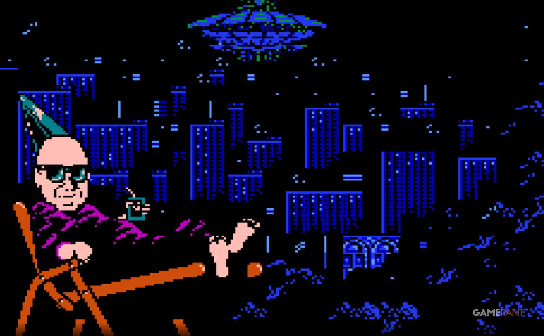 festers quest nes game title screen