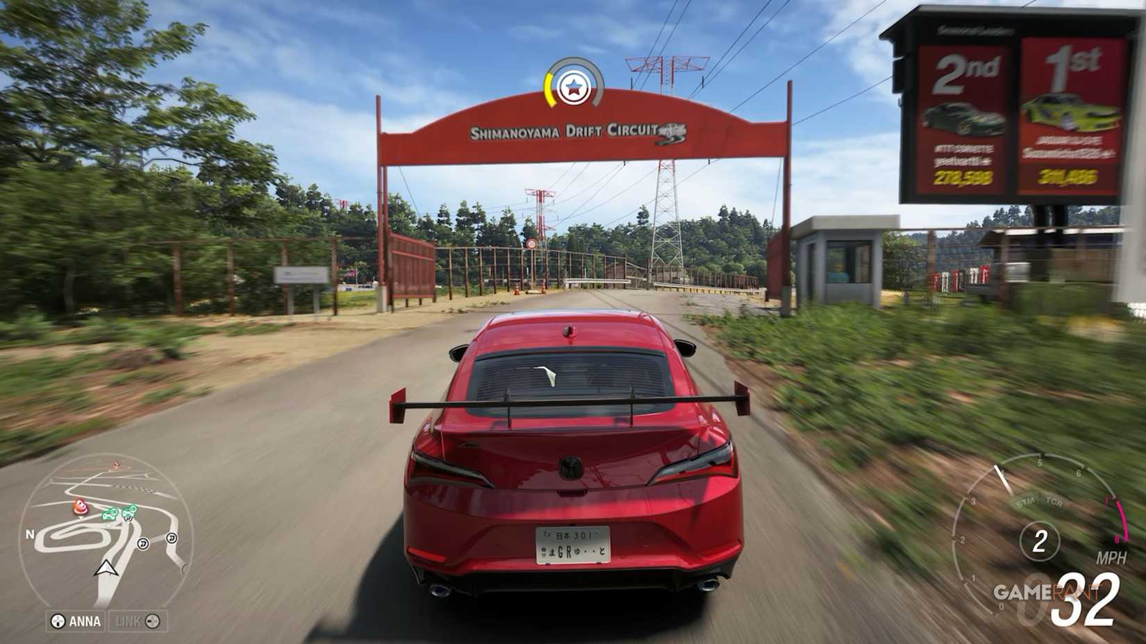 going into the shimanoyama drift circuit in fh6