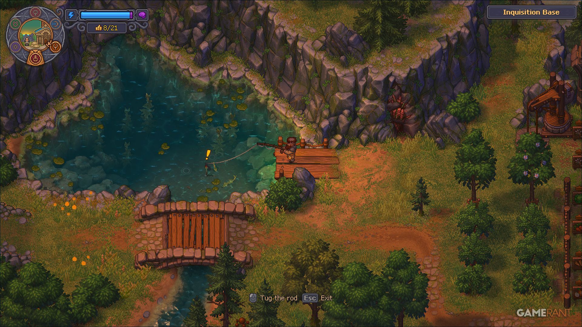 Graveyard Keeper 2 - Fishing Exclamation Mark