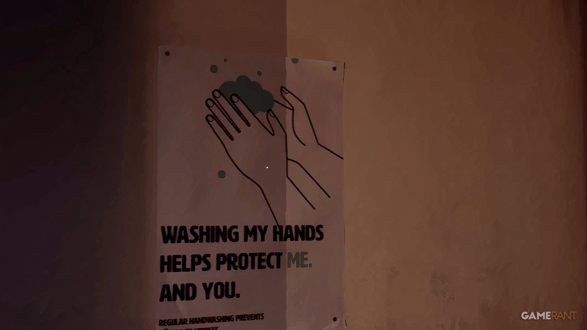hand washing sign