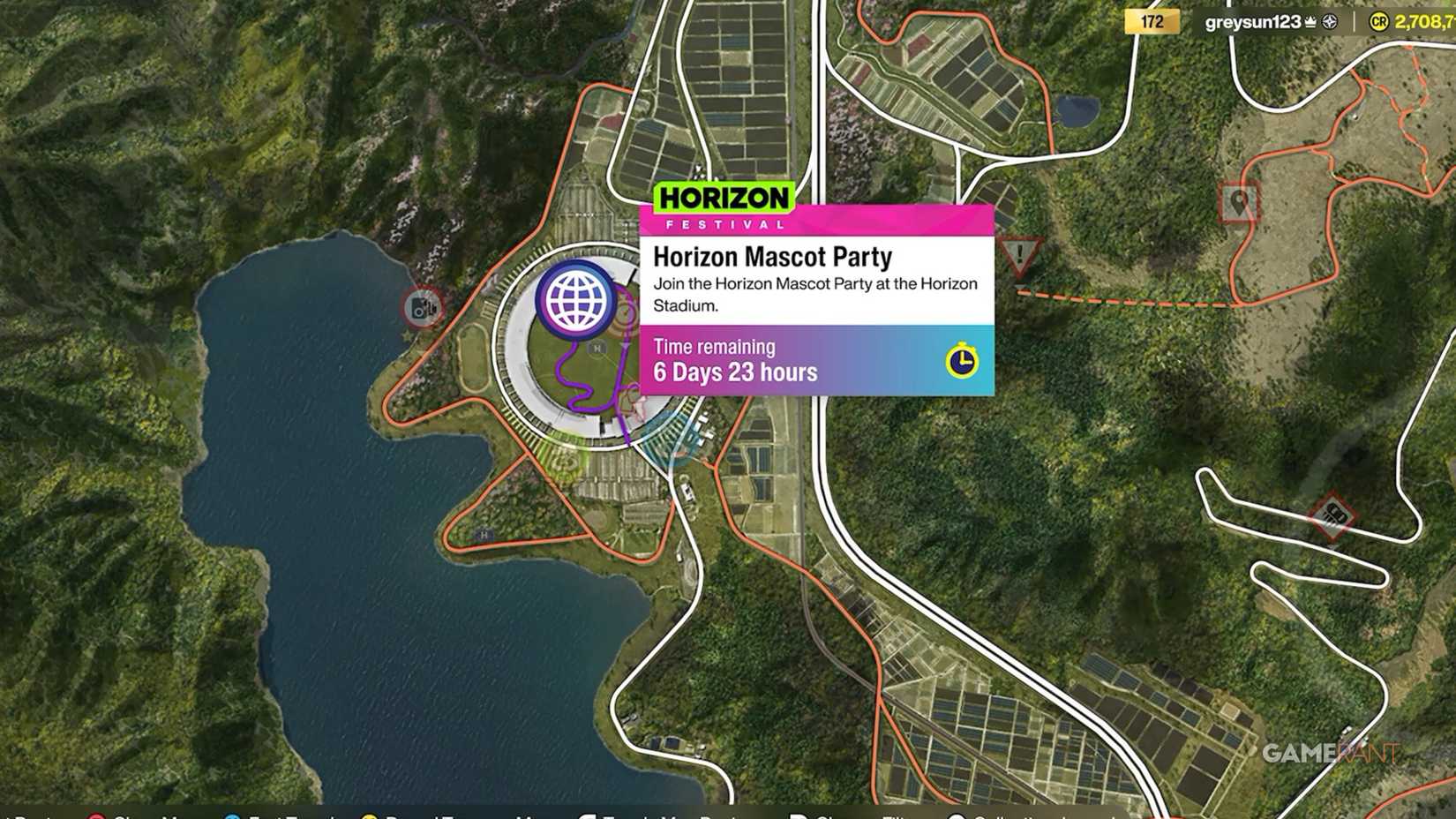 horizon mascot party location fh6